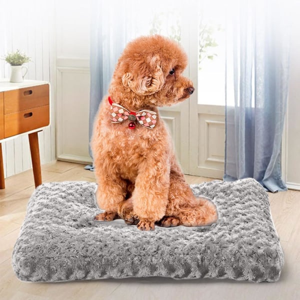 Hundsäng - Ortopedisk låda med skum för hundsäng, vattentät hundmadrass halkfri botten, ny bekväm ängsmatta för husdjur, för hem och kontor Brown 46×58cm