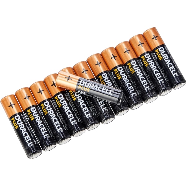 Duracell Plus AA-batterier - Alkaline 1,5 V - Upp till 100 % extra livslängd - Tillförlitlighet för vardagliga enheter - 0 % plastförpackning - 10 års lagring 12 pcs