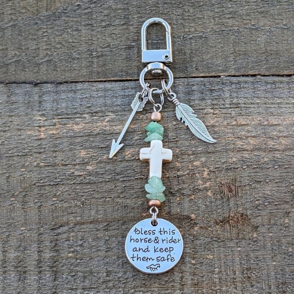 Hestelover's tøjle Charm Clip - Stilfuldt ornament til rideentusiaster B