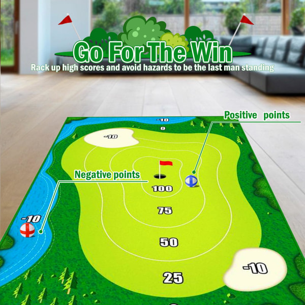Golf træningsmåtter, golf putting måtter, golf chipping spil måtter, indendørs og udendørs golfspil måtter, voksne og børn golfspil træningsmåtter E