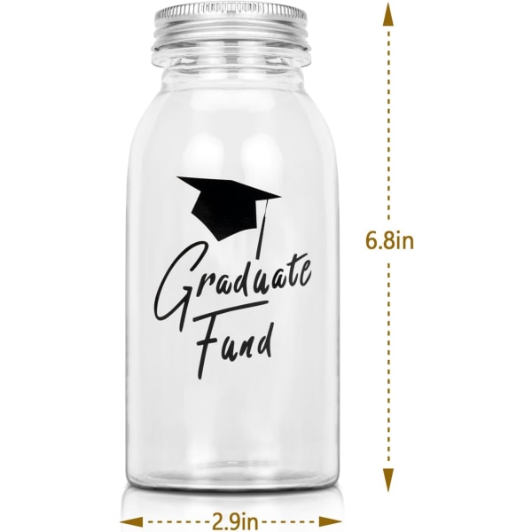 2024 Graduation DIY Money Jar & Cap Kit - Perfekt festindretning til ham/hende, college/gymnasium