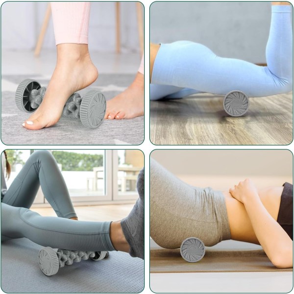 Foot Roller Massasjer for Plantar Fasciitis Relief, Manuell Deep Tissue Circulation, Refleksologi Trigger Point Therapy Massasjerulle, Heel Recovery Purple