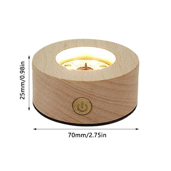 LED-lysdisplayholder Krystallkulebase 7 FARGER LYS 7 Color Light 7 Color Light