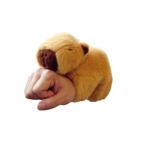 Interactive Capybara Plysch Slap Armband - Rolig Djurarmbandsleksak för barn, Gosedjur Slap Band