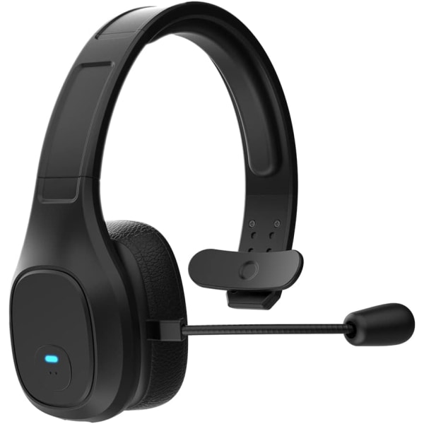 Trucker Bluetooth headset, trådlöst headset med mikrofonbrusreducering för PC Bärbar mobiltelefon, 32H Talktime Telefonheadset black