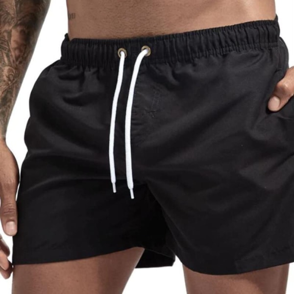 Badbyxor för män med snab torkning, badshorts med meshfoder, strandshorts, badkläder grey XXL