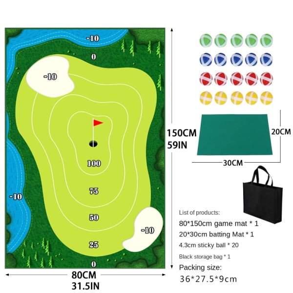 Golf træningsmåtter, golf putting måtter, golf chipping spil måtter, hjem indendørs og udendørs golf spil måtter, voksne og børn golf spil træningsmåtter G