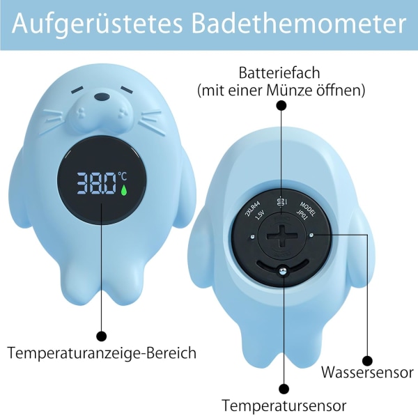 Säkerhet baby , Sea Otter Digital termometer för badkar, exakt vattentermometer för barnbadrum