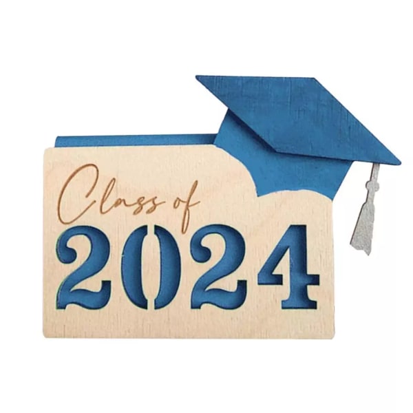 Presentkortshållare för akademiker , examenspengarhållare 2024, examenspresent , multi Grad case blue
