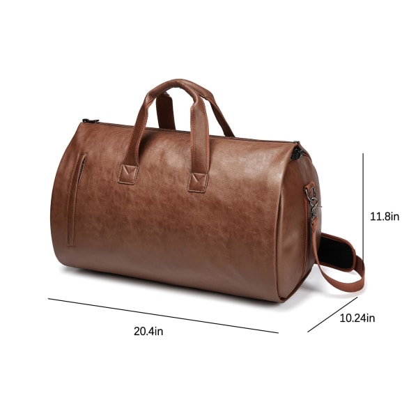 Klädväska för resor, bärbar väska, 3 i 1 hängande resväska Suit Weekender resväska Beige