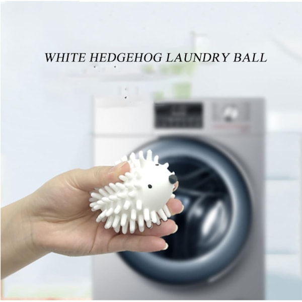 Genanvendelige silikone Hedgehog Vasketøj Bolde - Forebyg sammenfiltring og pletter i din tørretumbler 4pcs