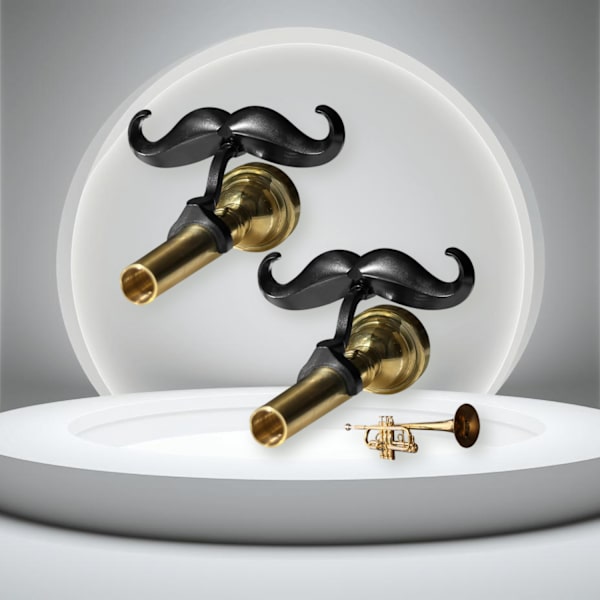Clip-on trompet- og trombone mundstykker - Beskyttende etui medfølger - Passer til alle mundstykker - Perfekt tilbehør til musikere - Mundstykke ikke inkluderet 1pcs