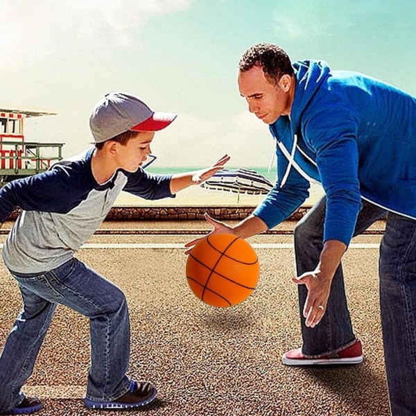 Tyst ballong, tyst ballong, tyst basketdribbling inomhus, 2023 obelagd högdensitetsskumboll, lätt grepp tyst ballong yellow