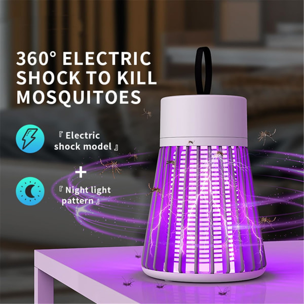 Mosquito Zapper, BuzzBug Mosquito Killer, Mygg Zapper, Buzzbug Lantern, USB Charing, Perfekt för utomhus och inomhus