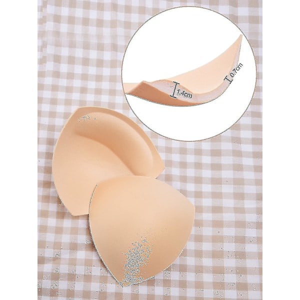 3 par BH-puder Bikini-puder BH-indlæg Push-up Pad, trekantform
