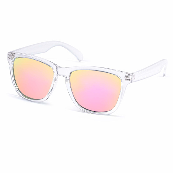Fasjonable polariserte solbriller - HD førerspeil for menn og kvinner! Perfekt for utendørsaktiviteter, fiske, ferie og kjøring Translucent pink frame gradient gray