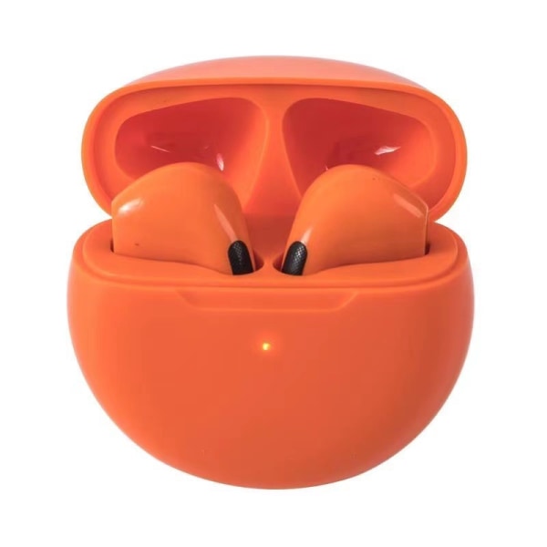 Trådløst Bluetooth-hodesett Touch in-ear stereostøyreduksjon med mikrofon, sportsvanntett stereohodesett Orange