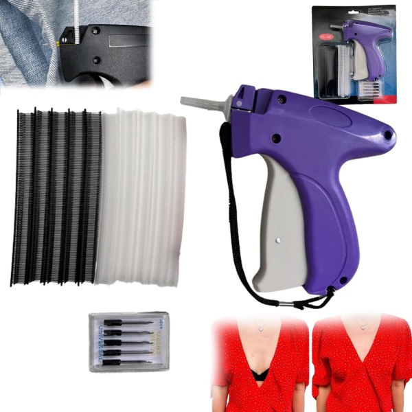 Rask klesfikser, symaskin, lapppistol for quilt, mikrosømpistol, mini sømpistol for klær, mikromerkingssømverktøy for klær black