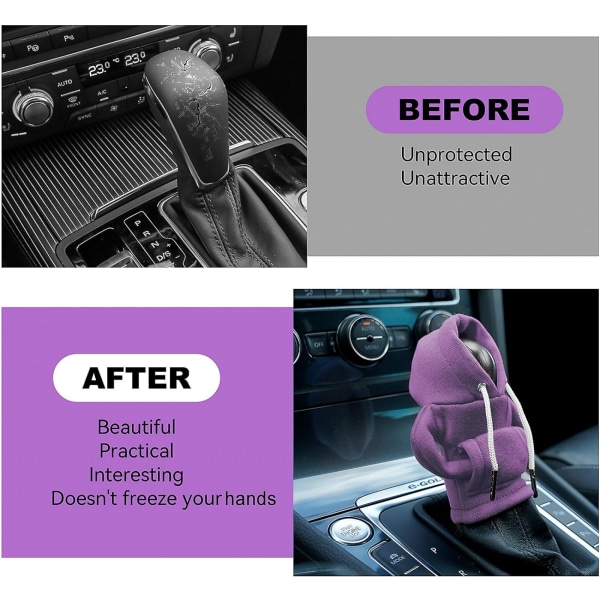 Gear Shift -hupparin cover, universal autovaihdehuppari, minihuppari auton vaihtajalle, autojen sisustuksen söpöt laitteet, auton tarvikkeet ja koristeet P17