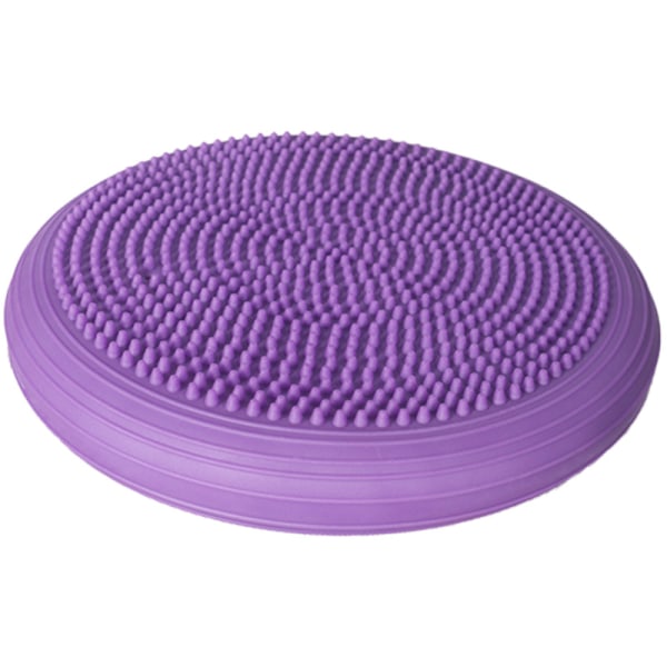 Sensory Kids' Wiggle Seat - Uppblåsbar Wobble-kudde för klassrum, balansera skiva med pump - Flexibel sittplatslösning purple