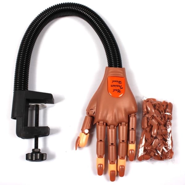 High-Quality Nail Training Hand - Practice Hand Black black