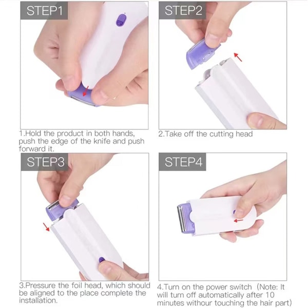 Silky Touch Epilator for kvinner - Smertefri hårfjerning med lysteknologi, egnet for alle kroppsdeler!