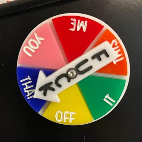 Spinner-magneetti jääkaappimagneetti, pyörivä pyörä liikkuu mukavasti, tunnelmakuvaukset Emotionaaliset magneetit, lokerikoristeet, Gag-syntymäpäivä hauska lahja 3 PCS