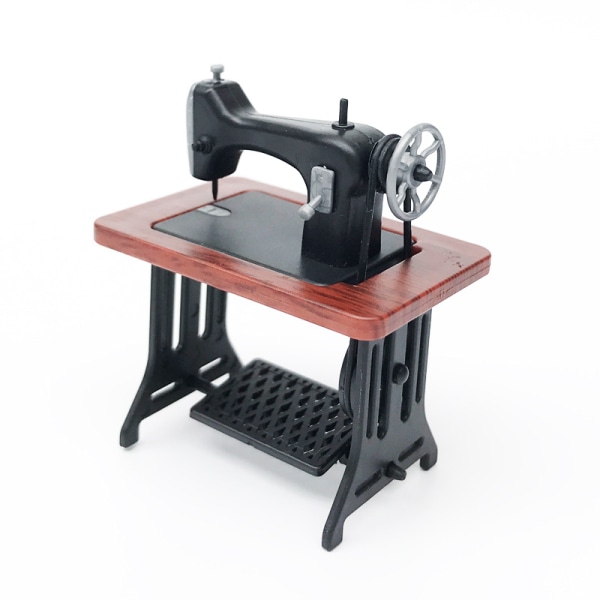 Toy Doll House Nukkeompelukone Puinen ompelukone Kodin tarvikkeet Vatsalihakset Puinen Lasten Blender red