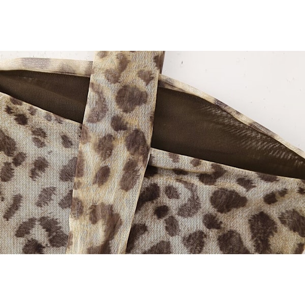 Uusi naisten print tylli putkihame, jossa shortsit korkea vyötärö pitkä hame housut naisten muodollinen casual asu skirt S