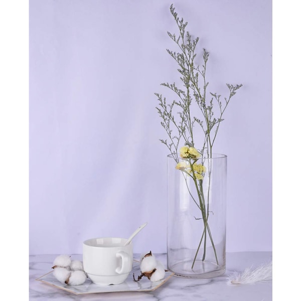 3 pakke klare glass sylindre vaser, blyfri krystall drikkeglass. Vannglass, Mojito-glasskopper, Tom Collins Bar-glass 200ml65x80mm