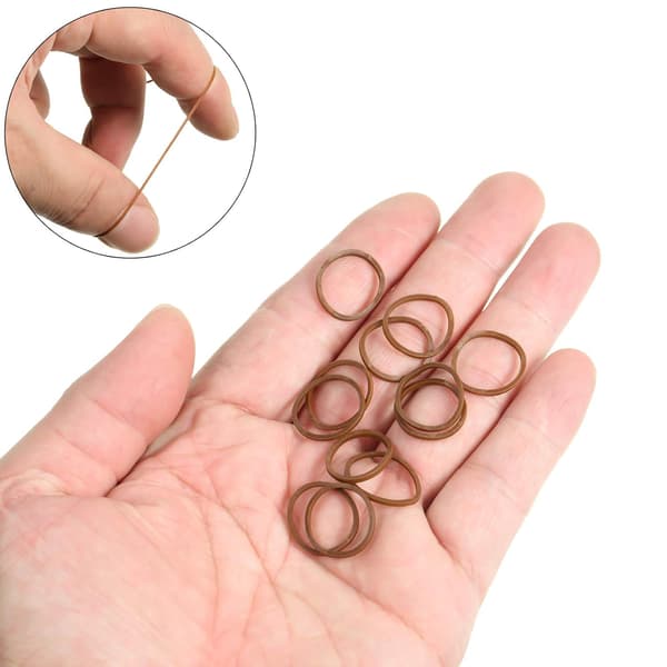 Hot tilbud til lav pris! 1000 stk. Mini Elastikker Bløde Elastiske Bånd til Børns Hårfletninger Hår Dark Brown