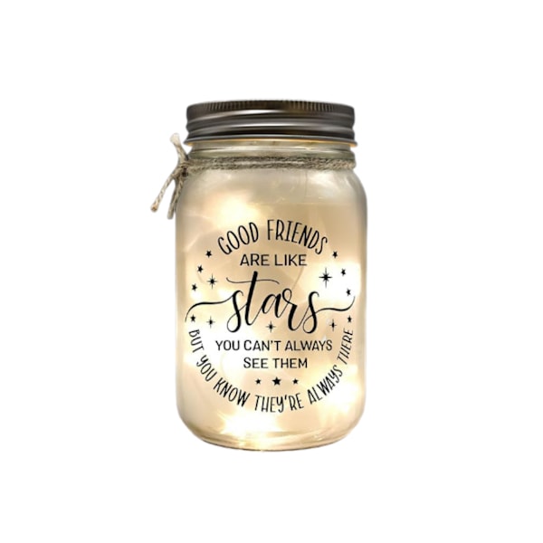 Mason Jar Lights -lahjat äitienpäiväksi – joulukoristeita lahjat Bestielle, moomille, parhaalle ystävälle, soul-sisarelle, lainoppineelle, työparhaalle, työtoverille B