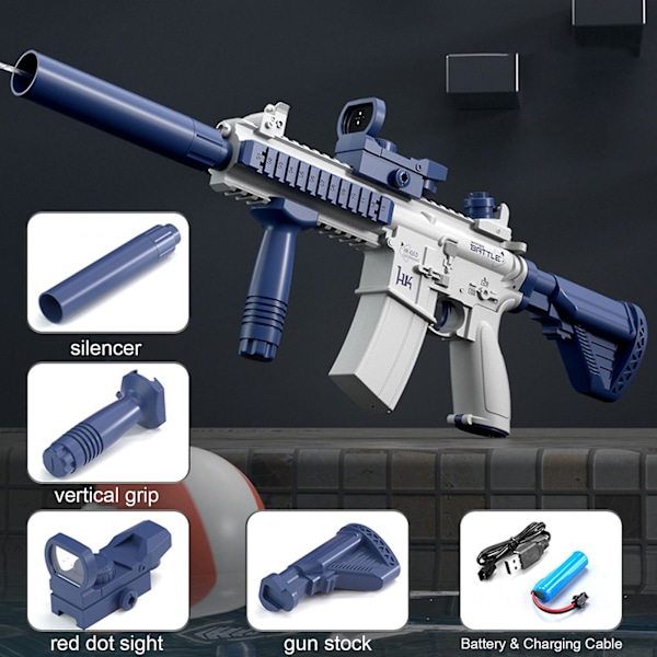 Myydyin - sähköiset vesipistoolit M4, automaattiset ruiskupistoolit lapsille, tehokas vesilelu Pink