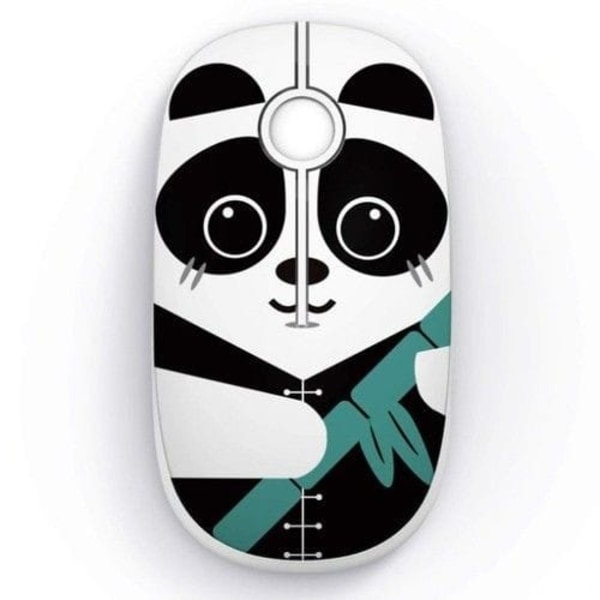 WB Ultratunn 2,4G trådlös mus med nanomottagare (Panda)