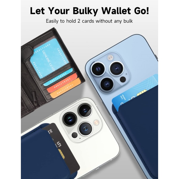 Plånbokshållare för magnetkort med MagSafe för iPhone 15/14/13/12-serien Grass Color