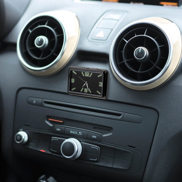 Bilklokke digital klokke bil firkantet klokke dashbord miniklokke liten lås kvartsdigital chevrolet