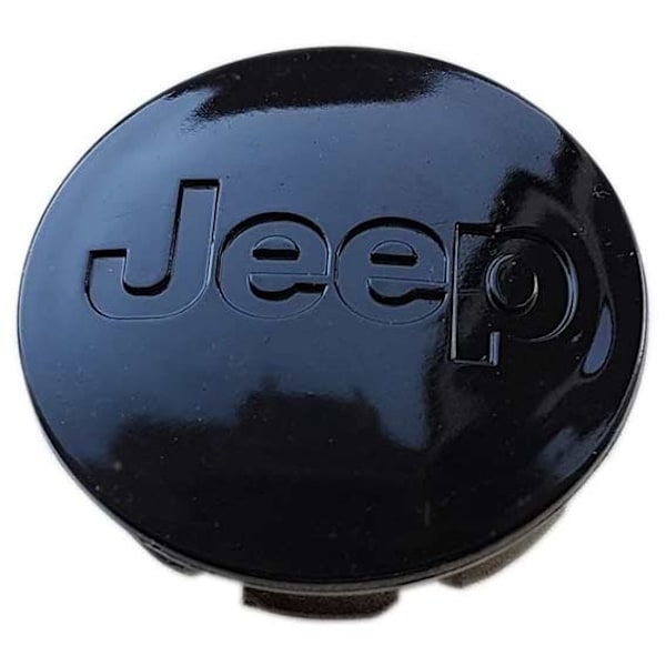 4-Pack - Jeep Navkapslar / Hjulnavsemblem - Bil 55mm - Svart 60
