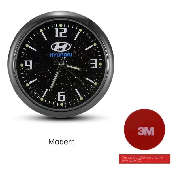 40mm Quartz Clock Spirit Motorsykkelklokke Vanntett elektronisk klokkebil Buick