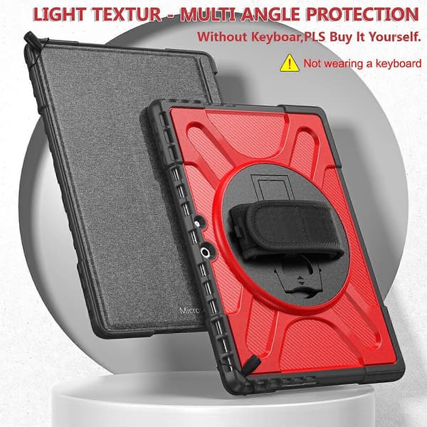 Hot tilbud til lav pris! Stødsikkert tabletcover til MicroSoft Surface Pro 9 - Glad Red