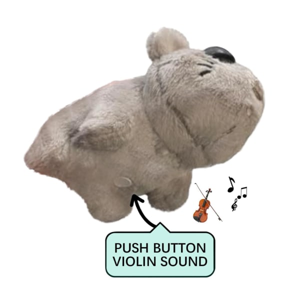 Sad Hamster Plys Legetøj, Sad Hamster Meme Plys med indbygget violinlyd - Plys med tøj til børn Drenge Piger