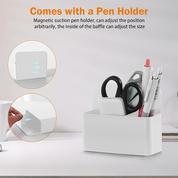 Under Desk Laptop Holder med 2-lags stående opbevaring - Ingen boreorganisator med penneholder, ideel til kontor og hjem