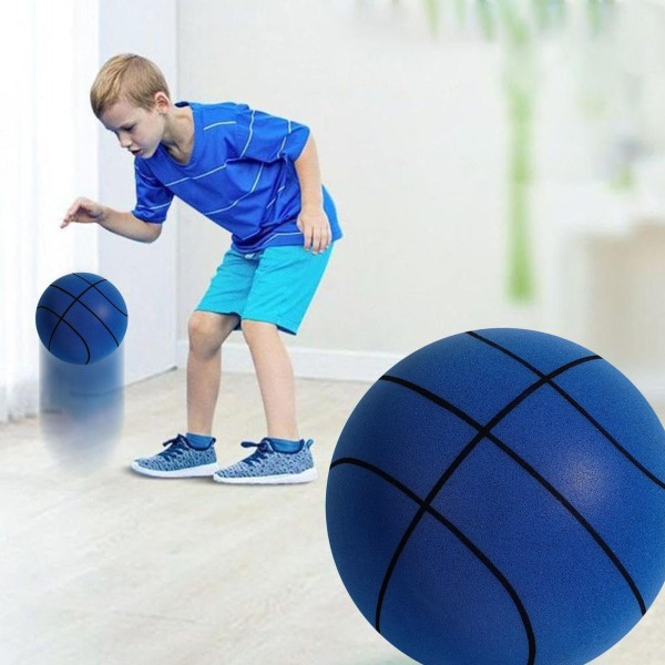 Silent Basketball - Hanterar tyst inomhusdribbling - Hush Handle Foam Ball - Noise Training Basket Topp 100 julklappar 24CM Green