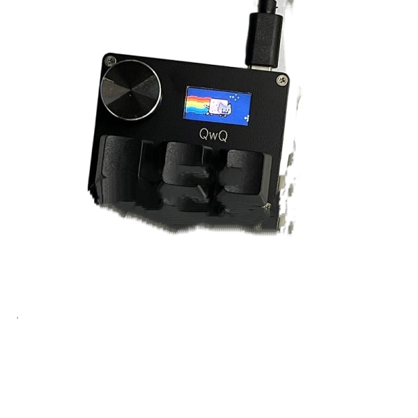 SayoDevice OSU O3C Rapid Trigger Hall Switchar Magnetic Linear Switches Tangentbord med ratt och skärm, Kopiera klistra, Shotcut, Macro Hotswap Mini Tangentbord 3 key black
