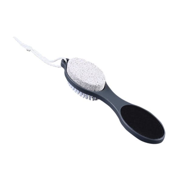 Foot File Callus Remover Multi Purpose 4 i 1 fod pedicureværktøj med fodskrubber, pimpsten, fodrasp og sandpapir til hjemmefodpleje grey