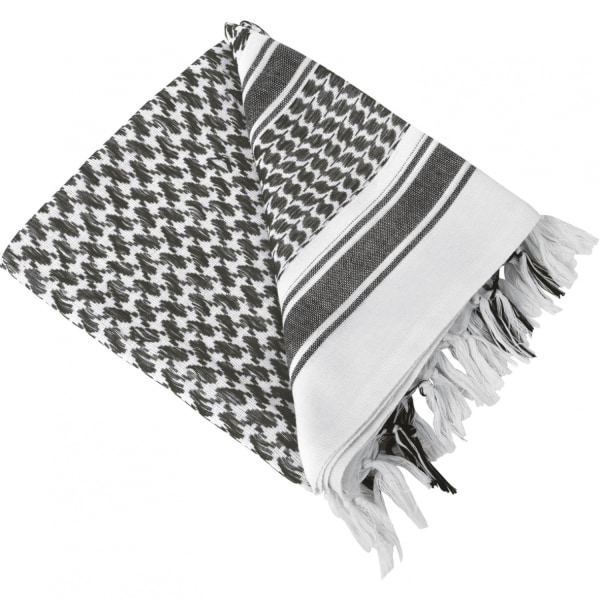 Military TacticalScarf Neck Head Wrap Tofs Arab Wrap för utomhussporter Vandring Camping White