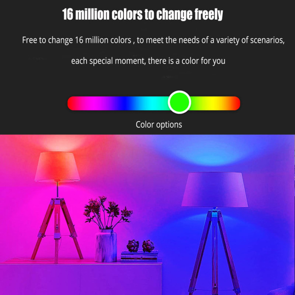 Värikäs rgb-polttimo värillinen hehkulamppu värin vaihtava kaukosäädin led-lamppuvalo A60 muovikääretty alumiininen tunnelmatäyttövalo 16 colors+remote control+socket 15W