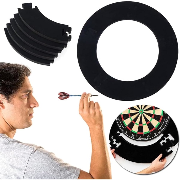 Dartboard Surround Ring - Veggbeskytter for dartspillere | Universal lettvekts Eva stikksagdesign | Slitesterk darttavleveggbeskytter