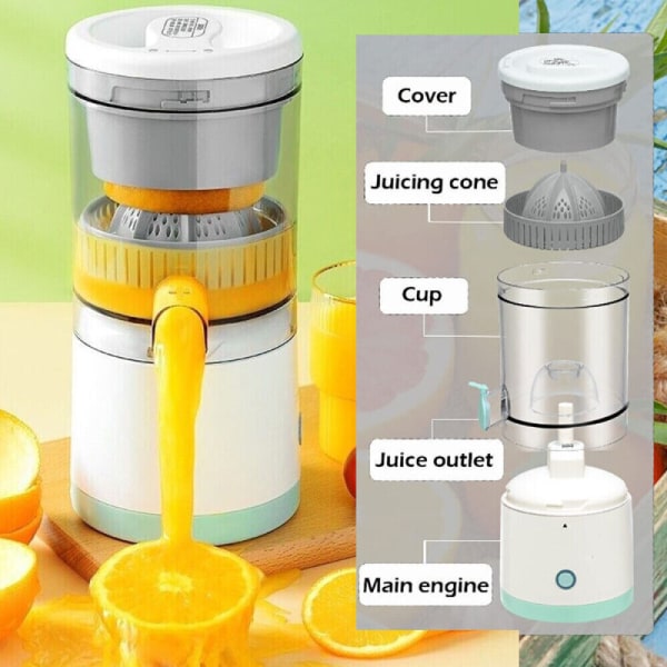 Elektrisk Juice Presser Juicer Blender Squeezer Citron Fruit Portable Machine