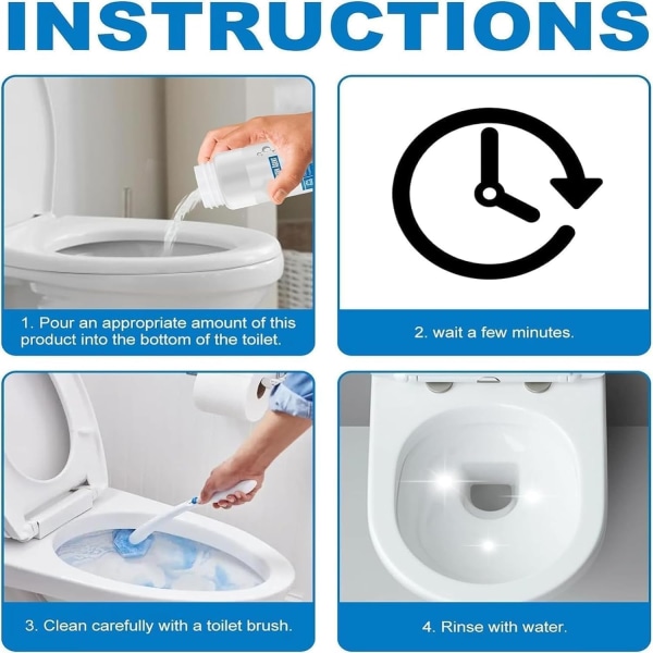 2024 New Splash Foam Toalettrengöring - Automatiskt rengöringsskum för toaletter, hukpannor, urinaler och rör 1 pcs