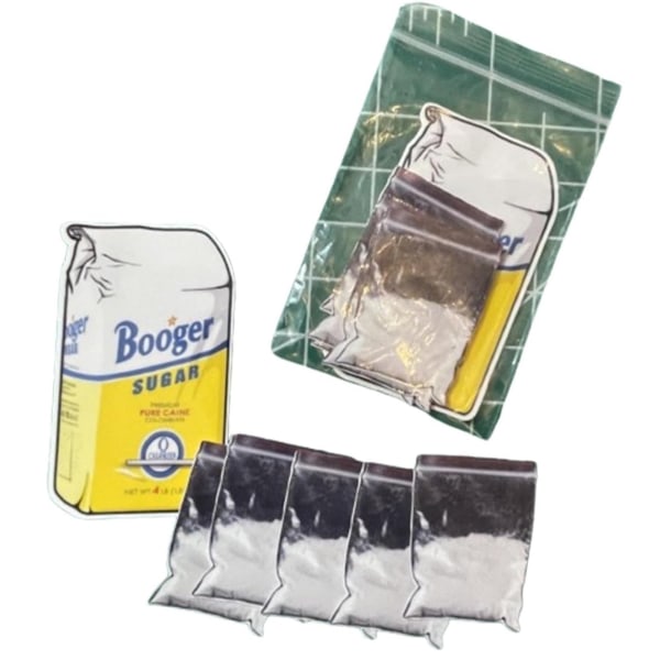 Little Blow Baggies Prank Stickers, Coke Bag Stickers Prank, Coke Baggie Stickers, Little Blow Baggies Prank Stickers (farve: 10pak) 30pack